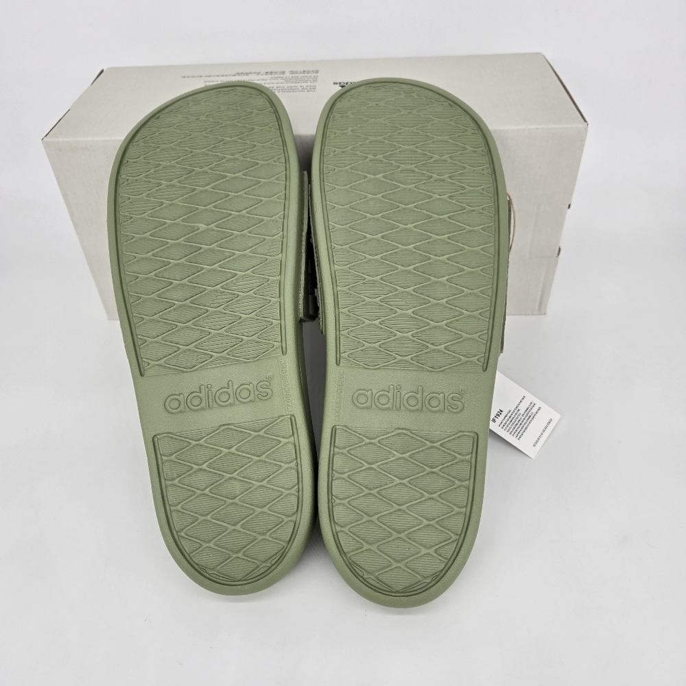 New adidas Adilette Comfort Slides Tent Green Men's Shoes Size 10 - Picture 7 of 8